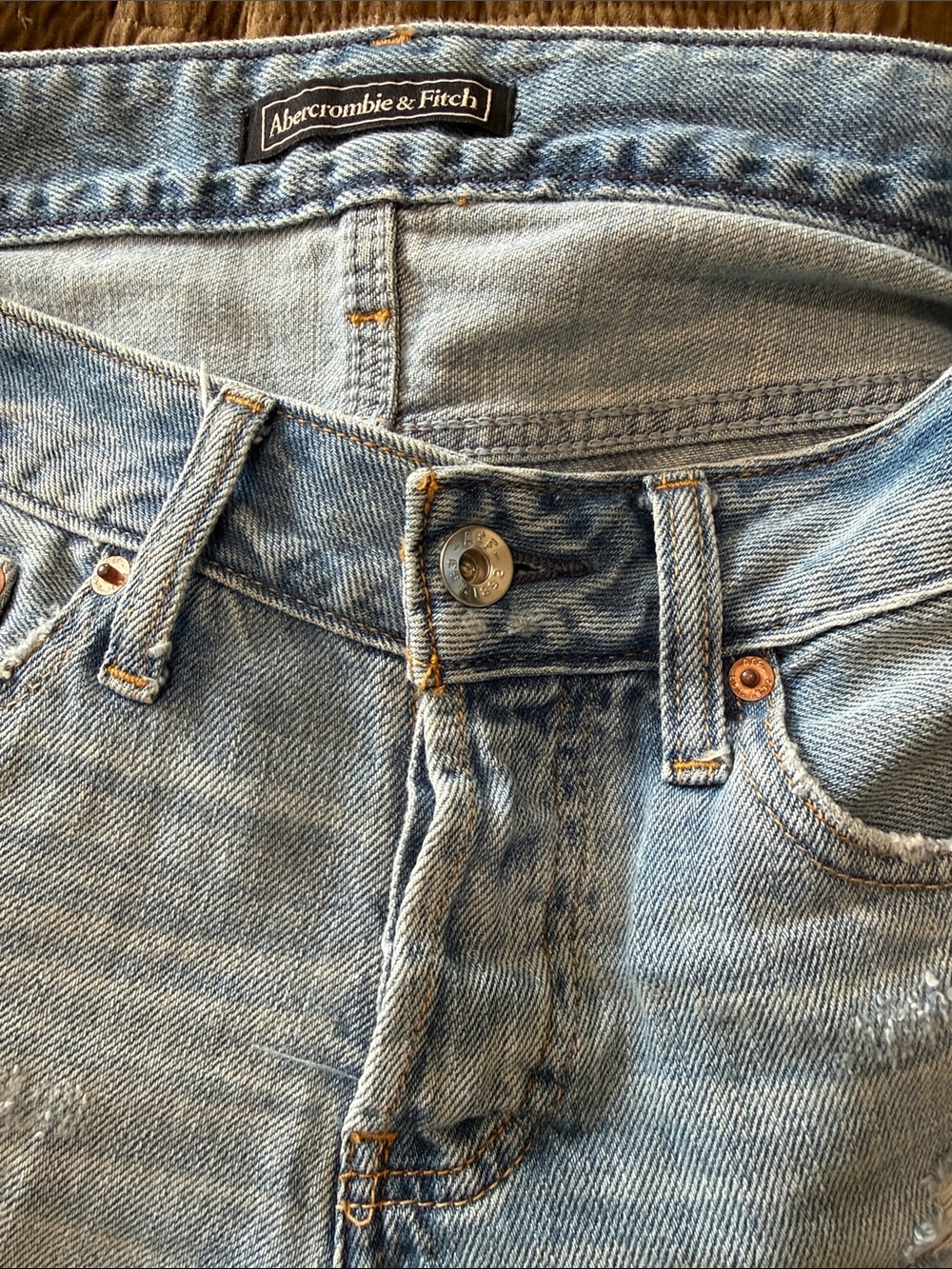 Abercrombie & Fitch Light Blue Denim Belt